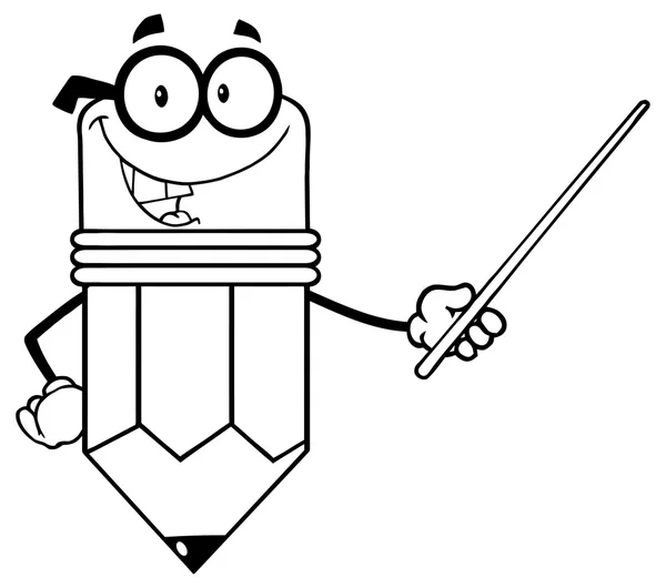 Profesor lápiz puntero — Vector stock © HitToon #61070753 Profesor lápiz puntero — Vector stock © HitToon #61070753