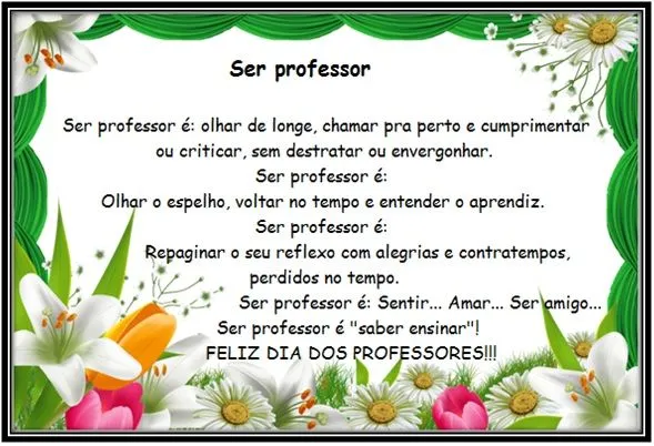 Ser Professor é... – Mensagens Angels