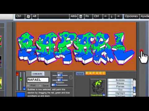 PROGRAMA PARA HACER GRAFFITIS - YouTube