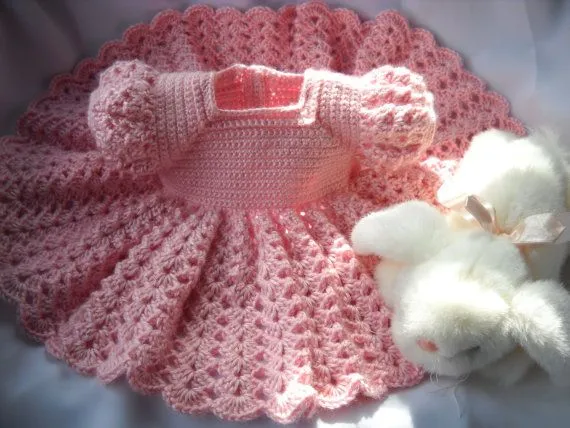 Promoción de Crochet Bebé Vestido de alta calidad - Compra Crochet ...