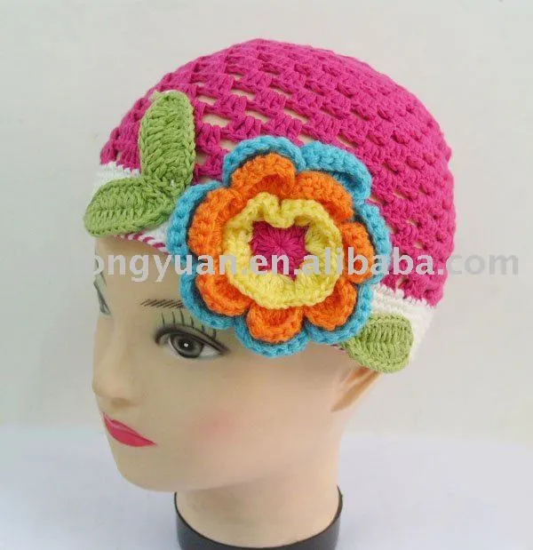 Gorros con flores - Imagui