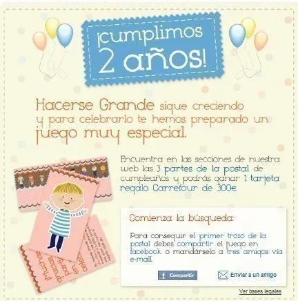 Promocion Hacerse Grande Carrefour