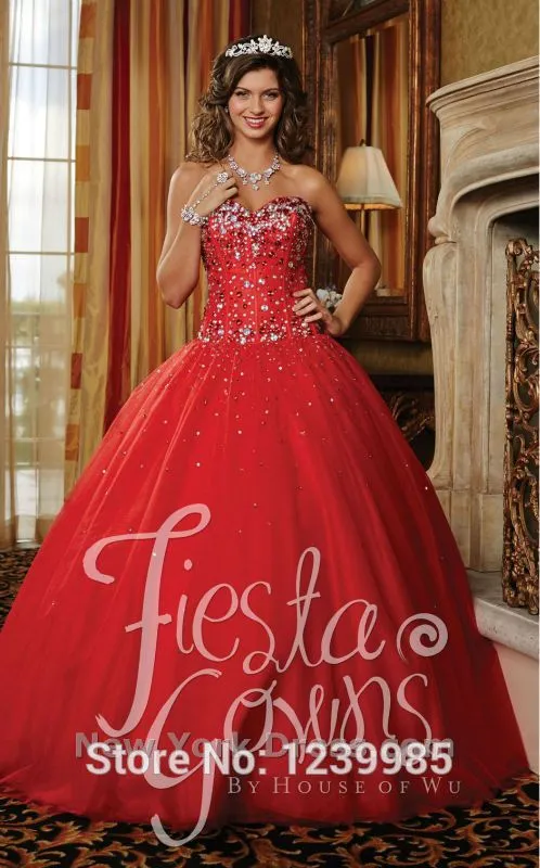 Promoción de Vestidos De Fiesta De Quince Años De Color Rojo ...