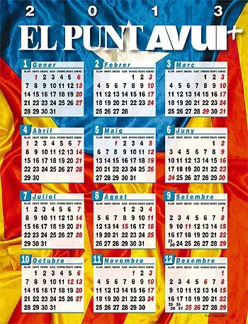 Promocions. El Calendari 2013 d'El Punt Avui Promocions. El Calendari 2013 d'El Punt Avui
