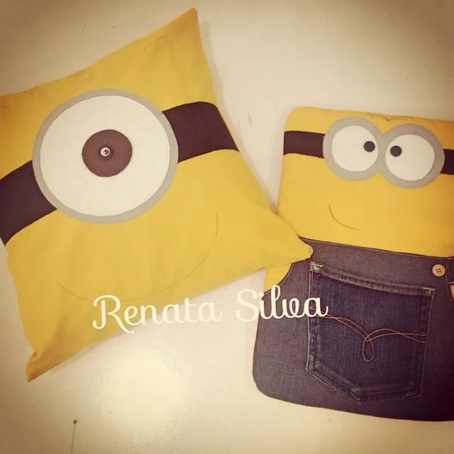 Prontinho !!! Almofada e porta pijamas !!! #minions #fabrics #sew ...