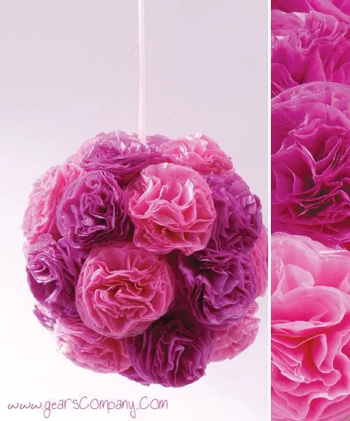 Como hacer flores de papel para decorar - Decoración Hogar, Ideas ...