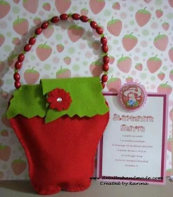 Esta es una propuesta de invitación y dulcero de Fresita Rosita o ... Esta es una propuesta de invitación y dulcero de Fresita Rosita o ...