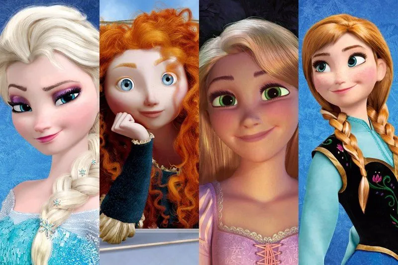 Tienen las protagonistas de Disney y Pixar la misma cara?