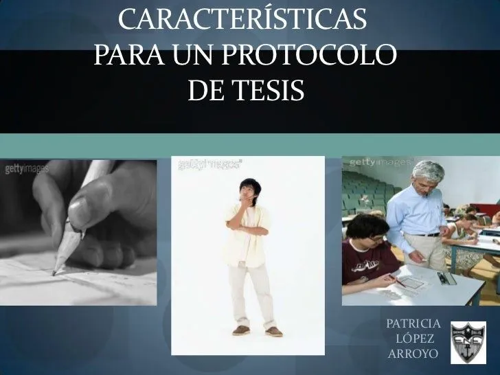Protocolo de tesis power point Protocolo de tesis power point