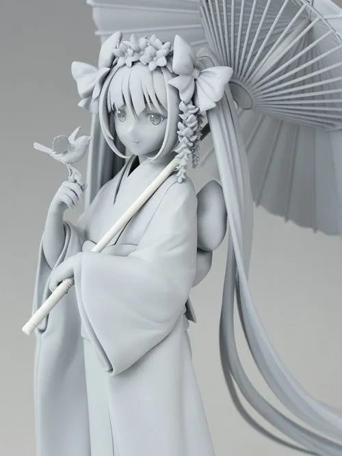 Prototipo sin pintar de la figura a escala 1/8 de Hatsune Miku ~ Hanairogoromo ~ por Stronger Prototipo sin pintar de la figura a escala 1/8 de Hatsune Miku ~ Hanairogoromo ~ por Stronger