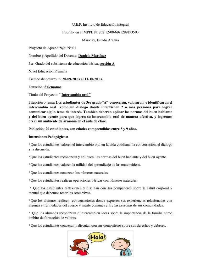 PROYECTO DE APRENDIZAJE 01 - 3ER. GRADO A - Segundo | PDF | Educación  primaria | Nación