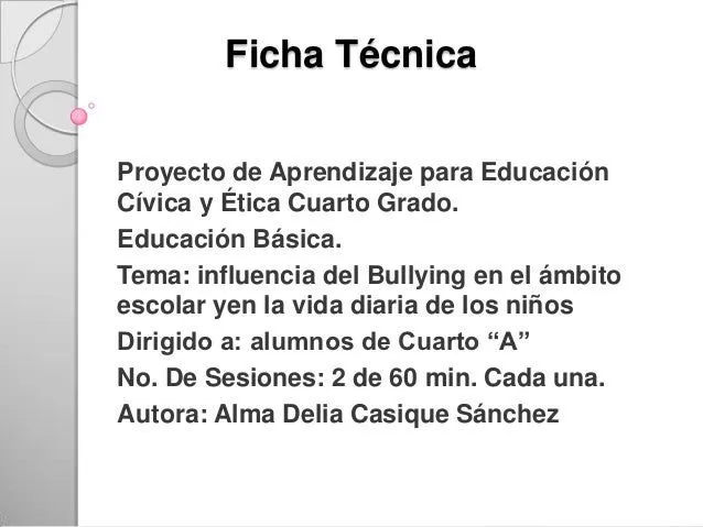 Proyecto hdt bullying
