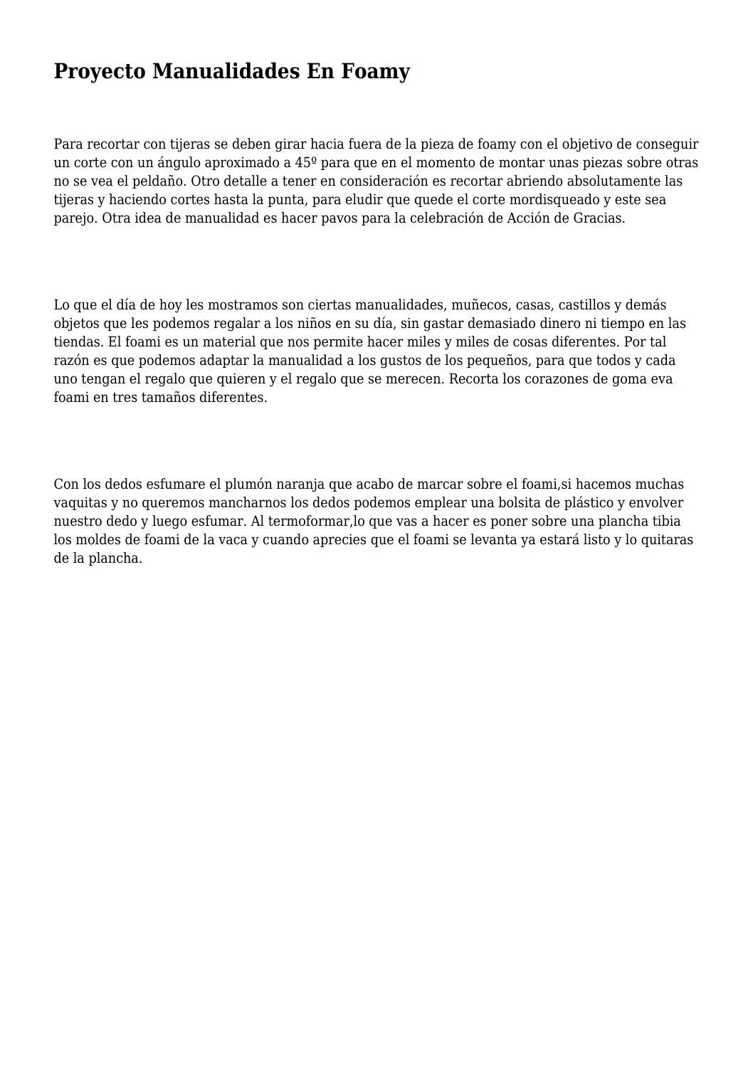 Proyecto Manualidades En Foamy by abuelitamanualidades3f - Issuu Proyecto Manualidades En Foamy by abuelitamanualidades3f - Issuu