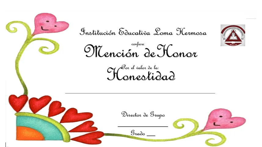 Proyecto de Valores 2015: Entrega de menciones de honor Valor de ...