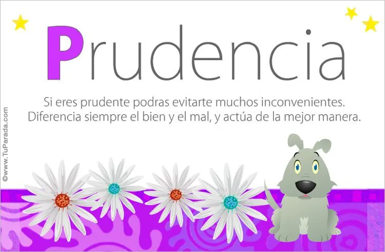 Prudencia, Valores humanos, tarjetas