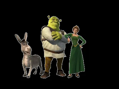 PSD Detail | Shrek, Fiona & Donkey | Official PSDs