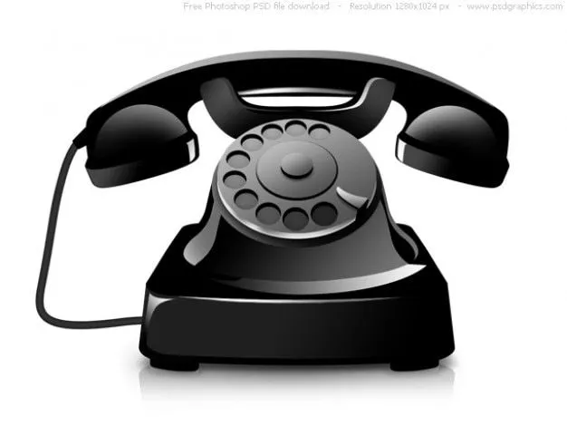 PSD icono de un teléfono antiguo | Descargar PSD gratis