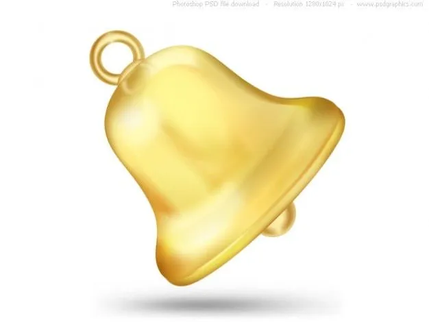 PSD oro icono de campana | Descargar PSD gratis PSD oro icono de campana | Descargar PSD gratis