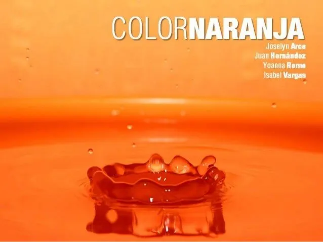 Psicología del color: Naranja