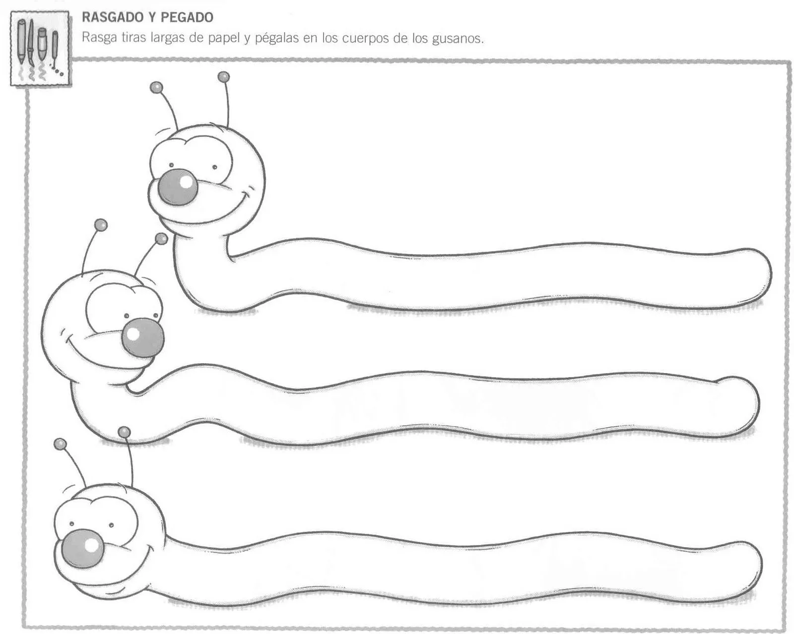 Cuncuna para pintar - Imagui