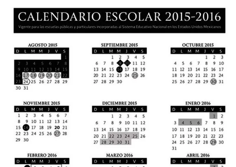 PUBLICA SEP CALENDARIO ESCOLAR 2015-2016 | La Rancherita del Aire PUBLICA SEP CALENDARIO ESCOLAR 2015-2016 | La Rancherita del Aire