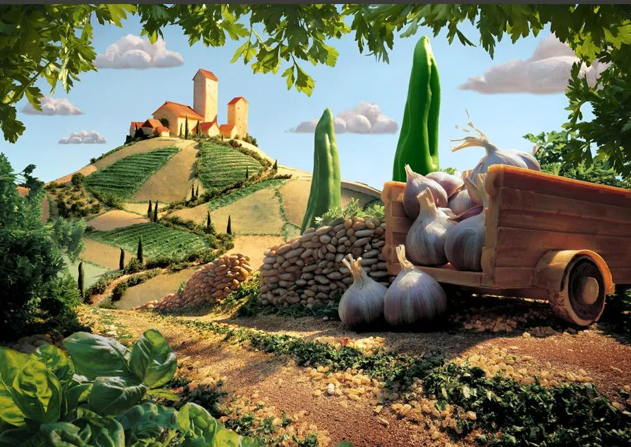La publicidad de alimentos combinada con mundos imaginarios por Carl ... La publicidad de alimentos combinada con mundos imaginarios por Carl ...