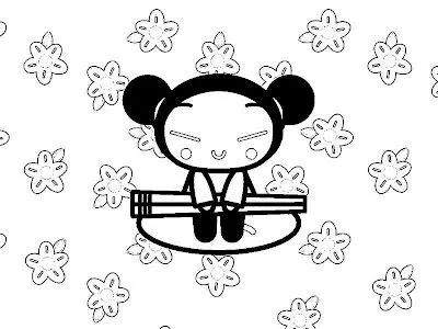 Pucca: Dibujos de Pucca para colorear