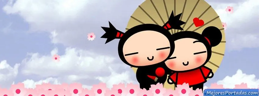 Pucca y Garu con flores - ÷ Las Mejores Portadas para tu perfil de ...