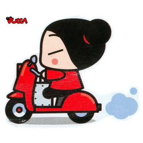 Pucca Vespa Scooter sticker | Flickr - Photo Sharing!