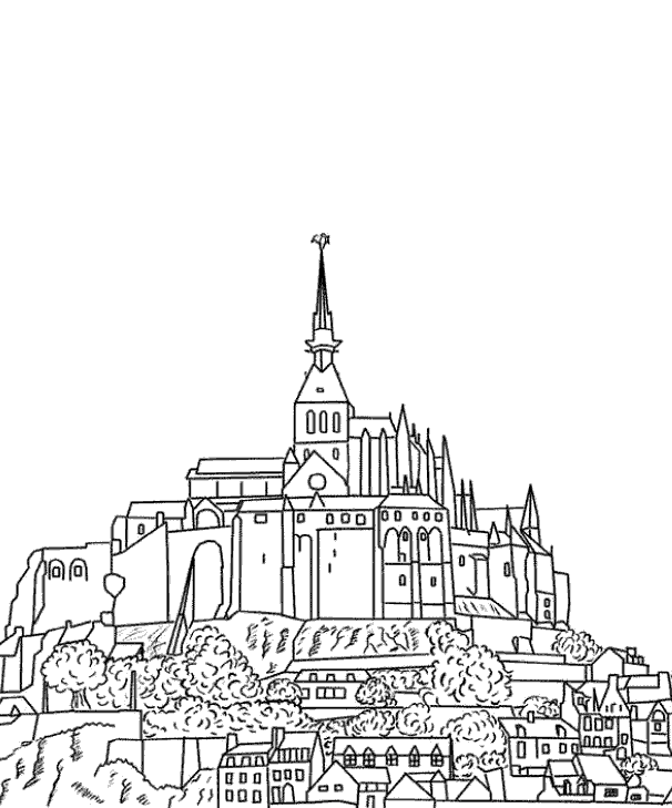 Ciudad dibujo para colorear - Imagui