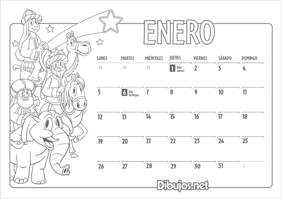 Ya puedes descargar el calendario infantil 2015 para colorear de ...