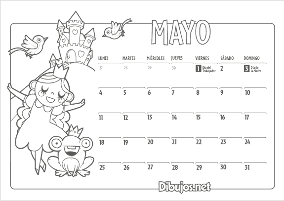 Ya puedes descargar el calendario infantil 2015 para colorear de ...