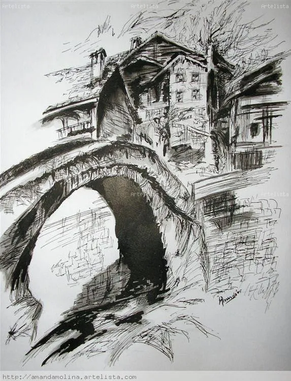 Puente viejo Amanda Molina - Artelista.com