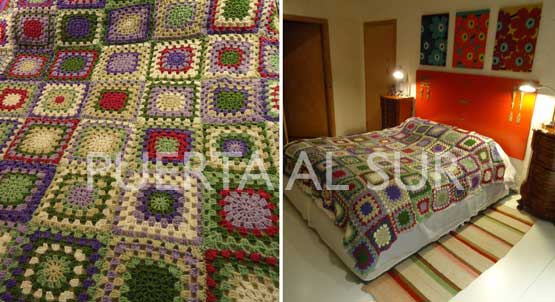 PUERTA AL SUR: Manta a crochet para cubrir toda la cama PUERTA AL SUR: Manta a crochet para cubrir toda la cama