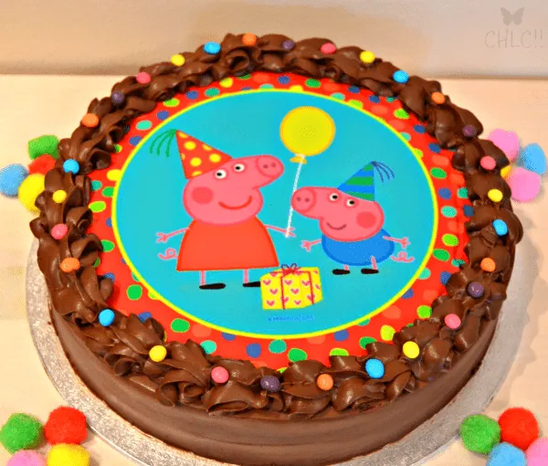 COMO HE PUESTO LA COCINA!!: TARTA PEPPA PIG DECORADA CON PAPEL DE ...