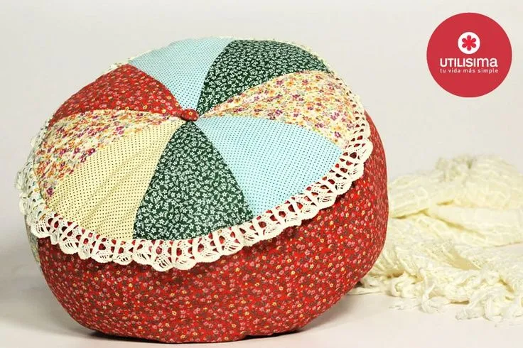 Puff con gajos. Hecho en casa. http://www.utilisima.com ... Puff con gajos. Hecho en casa. http://www.utilisima.com ...