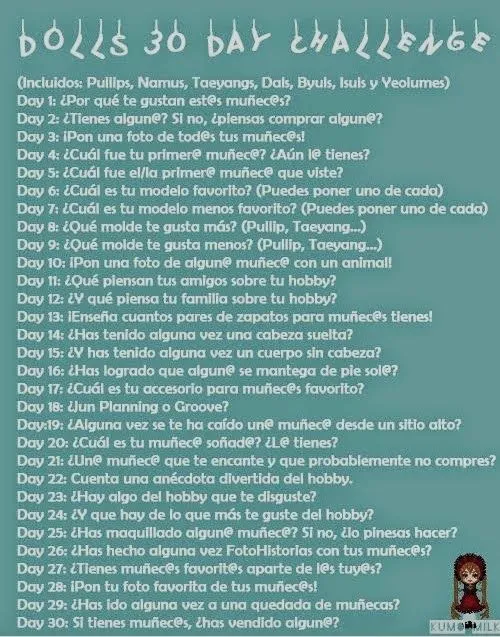 Pullip And Kawaii Doll ✿◕‿◕✿: Reto Dolls 30 Day Challenge parte 2 Pullip And Kawaii Doll ✿◕‿◕✿: Reto Dolls 30 Day Challenge parte 2