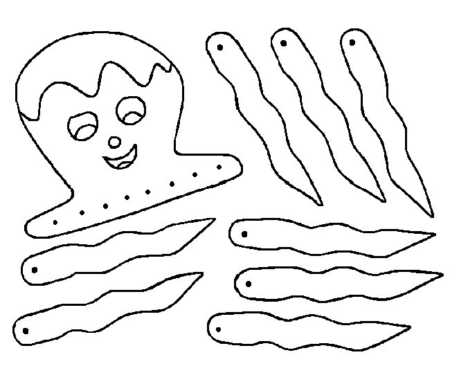 Pulpo de goma eva - Imagui