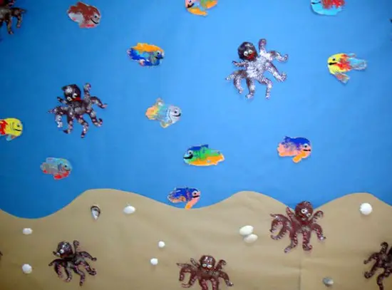 Mural del Fondo Marino - Manualidades Infantiles Mural del Fondo Marino - Manualidades Infantiles