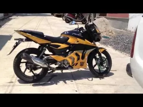 Pulsar 180 modificada con pechera... - YouTube