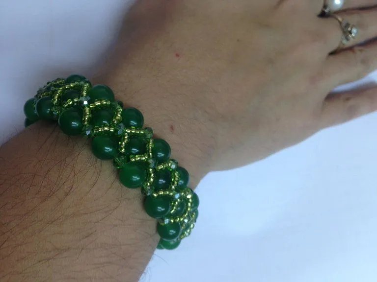 Pulseras con abalorios paso a paso - Imagui Pulseras con abalorios paso a paso - Imagui