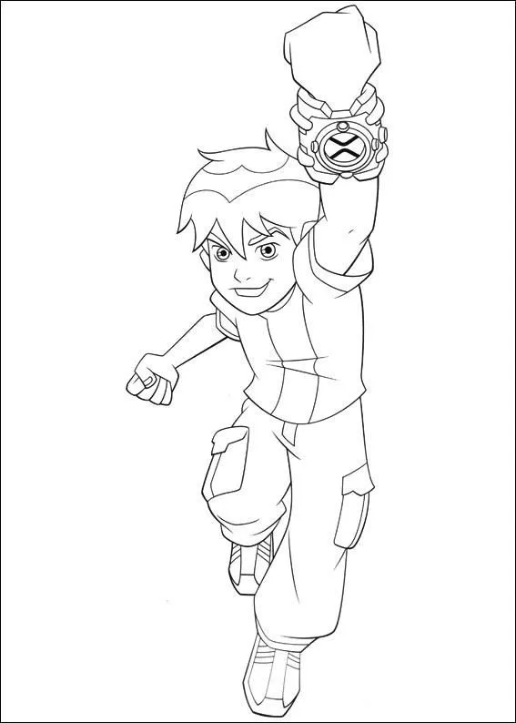 Pulsera de Ben 10 para colorear ~ Dibujos para Colorear Infantil Pulsera de Ben 10 para colorear ~ Dibujos para Colorear Infantil