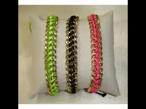 Pulsera con cadena y cola de raton - YouTube