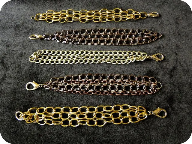 Hacer una pulsera de cadenas en Manualidades con Bisuteria / Joyeria