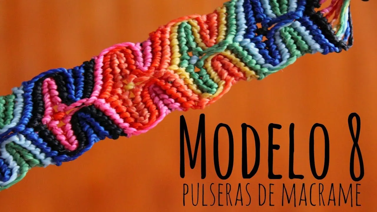 Pulsera de colores ♥ macrame tutorial | como hacer | how to ... Pulsera de colores ♥ macrame tutorial | como hacer | how to ...
