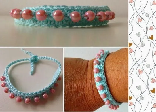 Pulsera de crochet paso a paso - Patrones Crochet