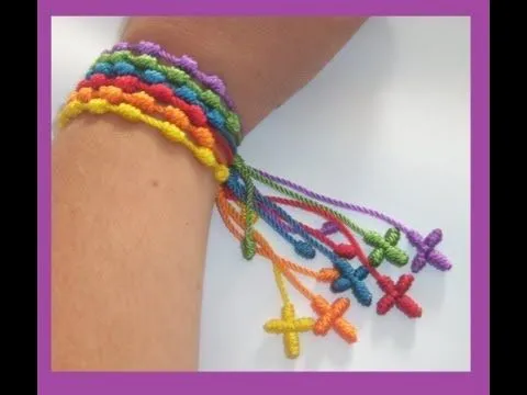 COMO HACER UNA PULSERA DECENARIO FACILMENTE DE NUDOS HILO ... COMO HACER UNA PULSERA DECENARIO FACILMENTE DE NUDOS HILO ...