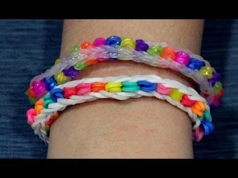 Cómo hacer pulsera de gomitas con buchinchis. - YouTube