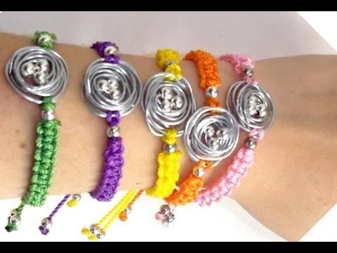 COMO HACER UNA PULSERA DE HILO DE NUDOS MACRAME Y ALAMBRE NIDO DIY ... COMO HACER UNA PULSERA DE HILO DE NUDOS MACRAME Y ALAMBRE NIDO DIY ...