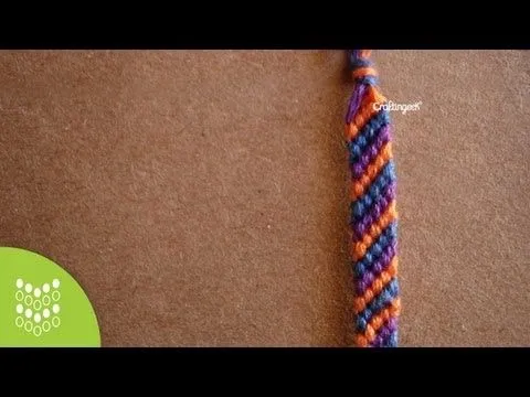 Pulsera macrame // Diagonal - YouTube